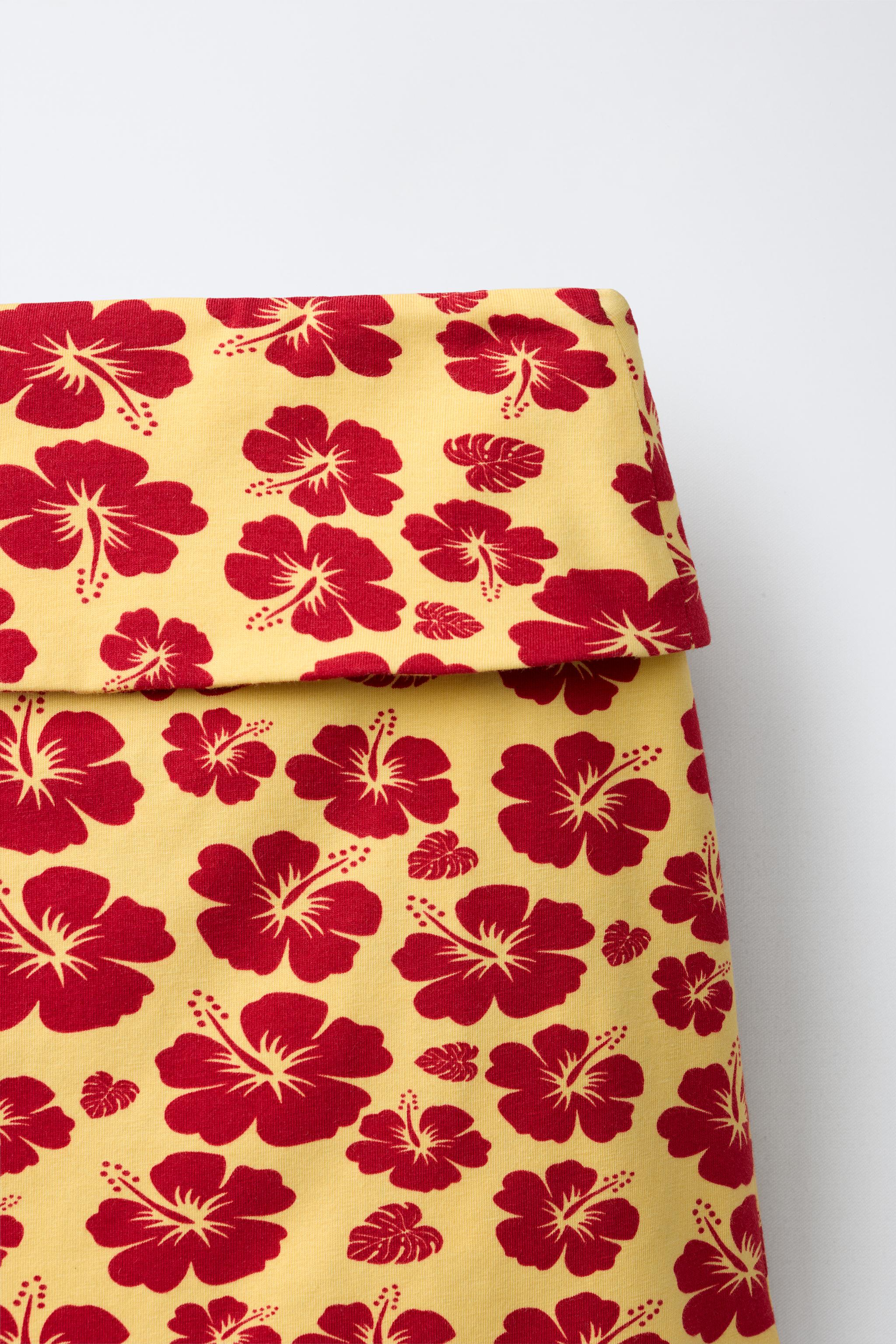 JUPE-SHORT IMPRIMÉ HIBISCUS